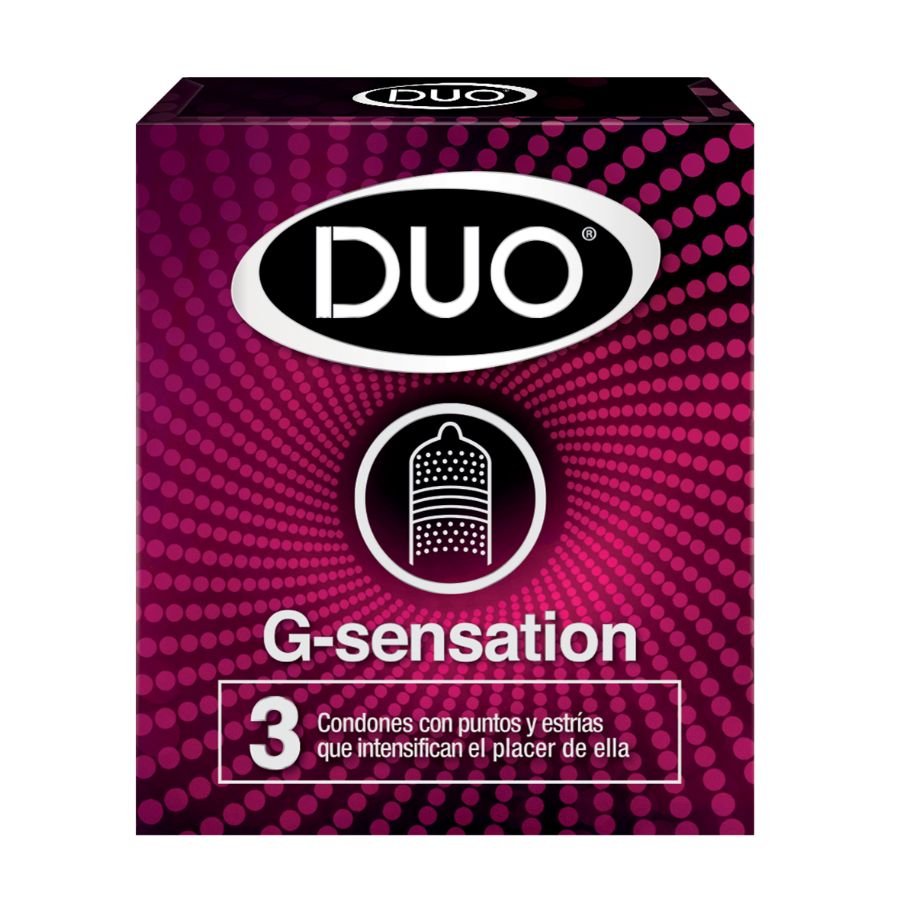 Imagen de  Preservativo DUO G Sensation 31927 3 unidades