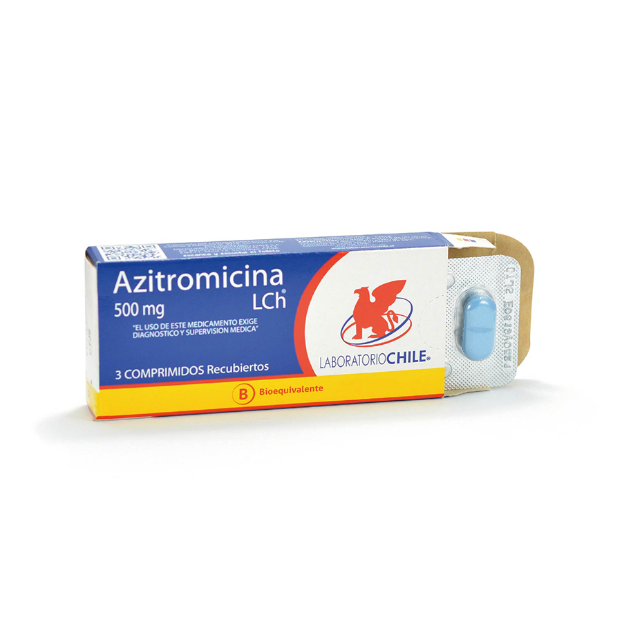 Imagen de Azitromicina 500mg dyvenpro representaciones lab chile linea generica comprimido recubierto