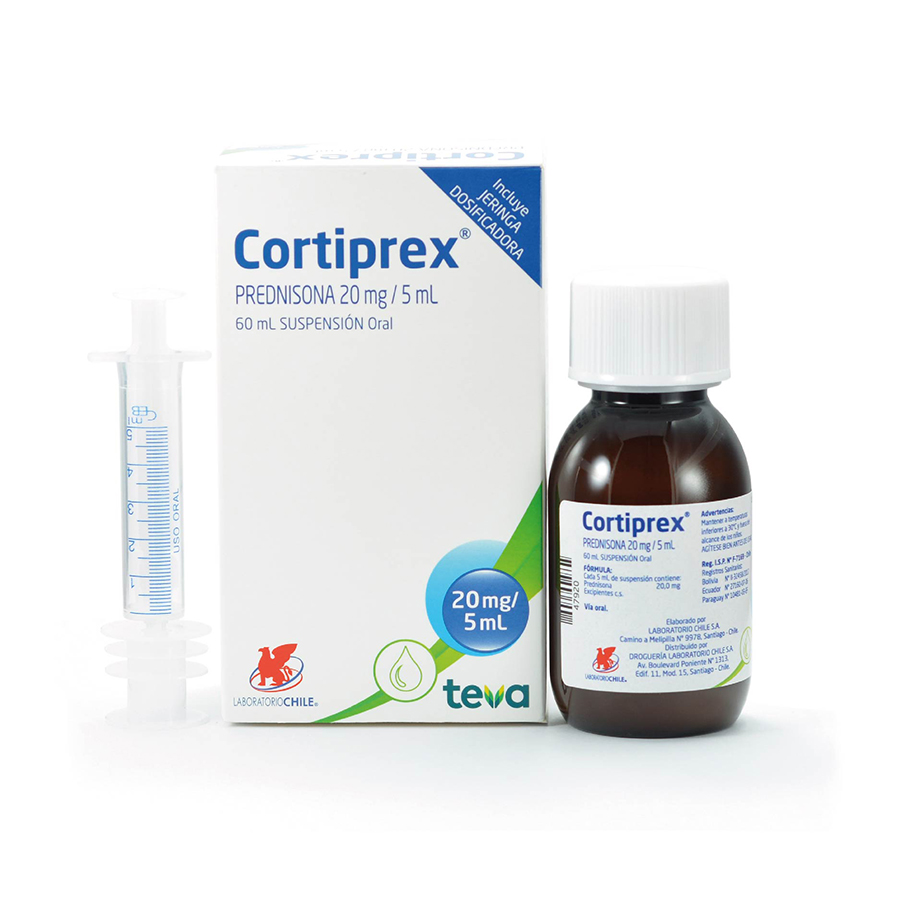 Imagen de Cortiprex 20mg/5ml Dyvenpro Representaciones Lab Chile Linea General Suspensión