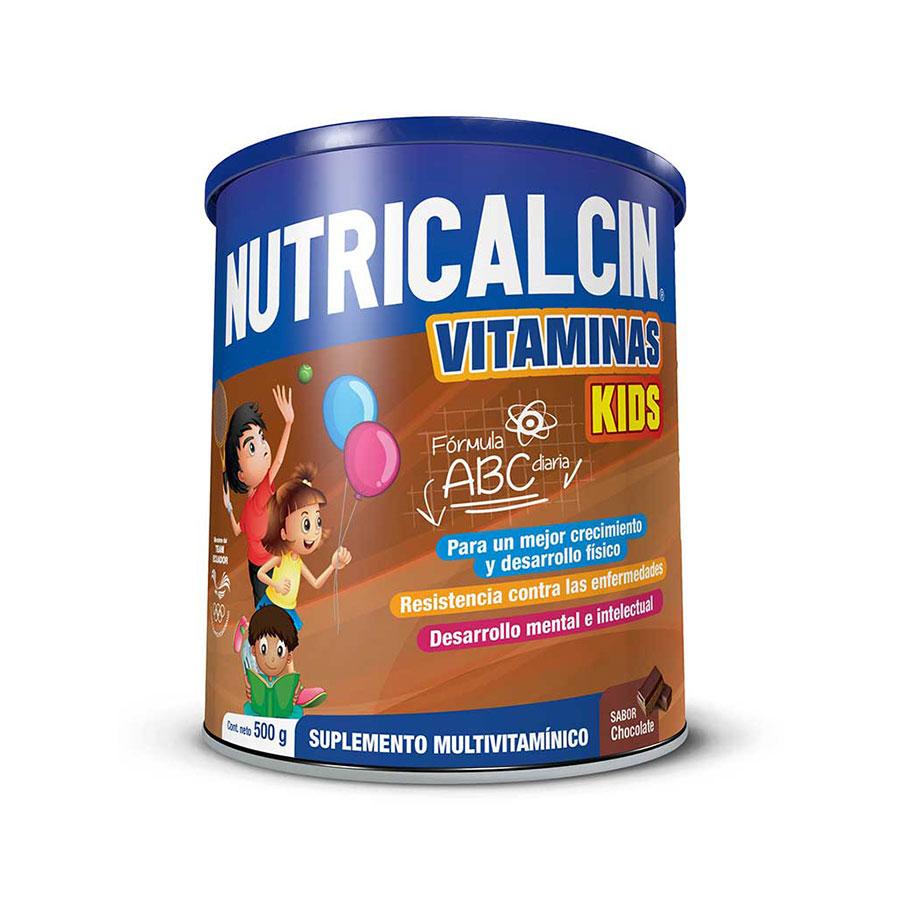Imagen de Nutricalcin vitaminas kids en polvo chocolate 500 g