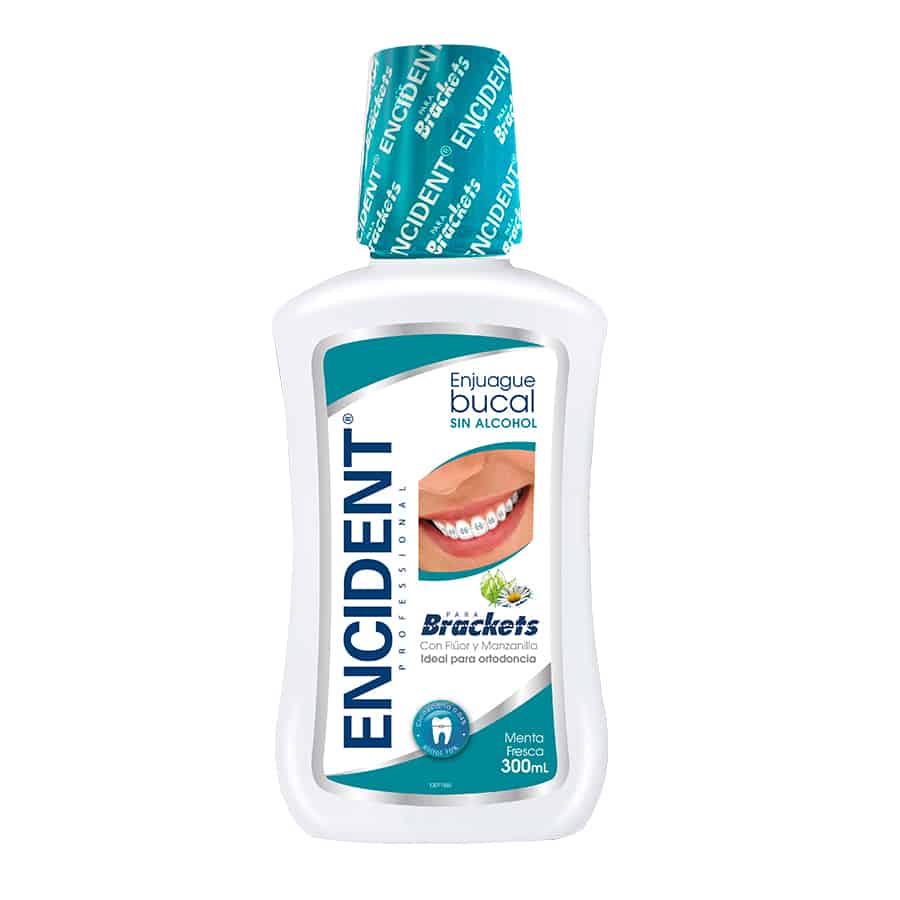 Imagen de Enjuague bucal encident brackets menta 300 ml
