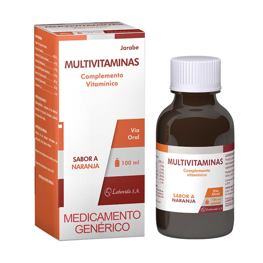 Imagen de Multivitaminas 5mg labovida jarabe