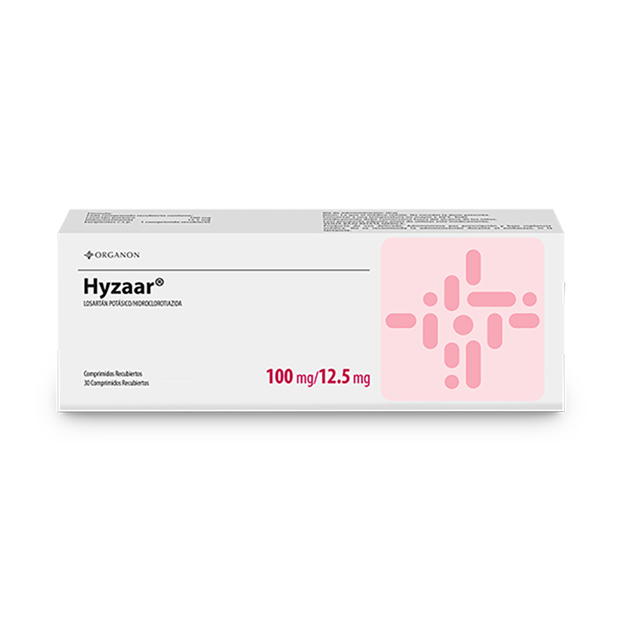 Imagen de Hyzaar 100/12.5mg dyvenpro representacion organon cardio