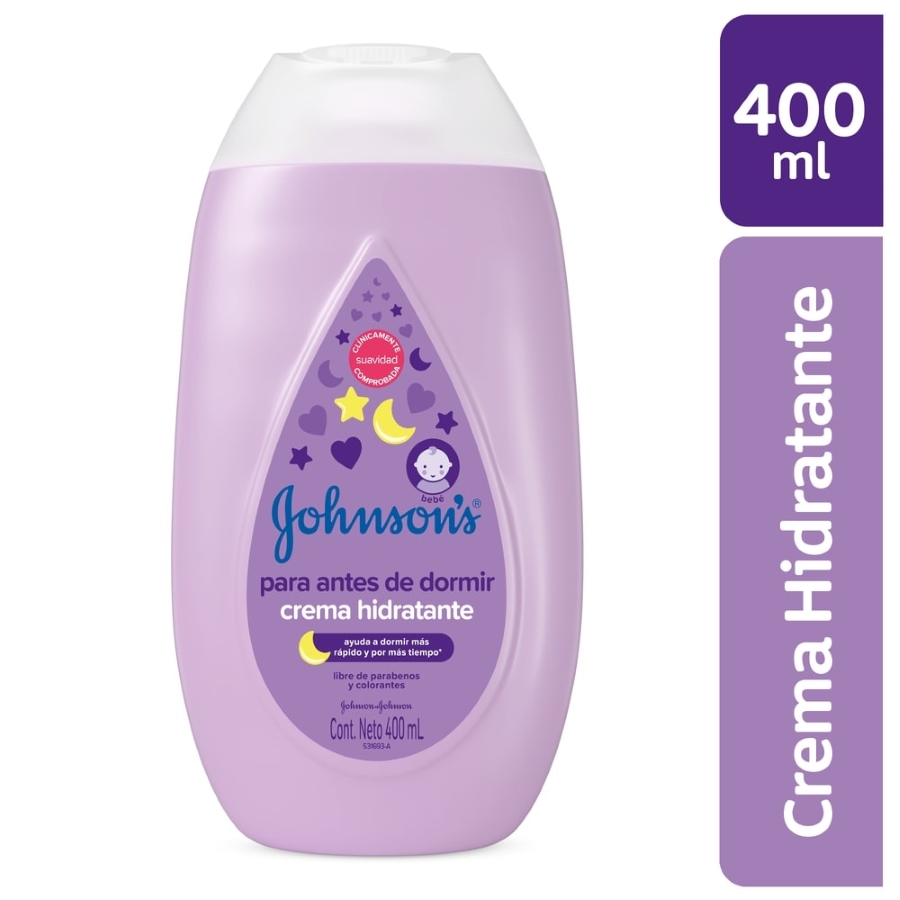 Imagen de Crema johnson&johnson antes de dormir 400 ml