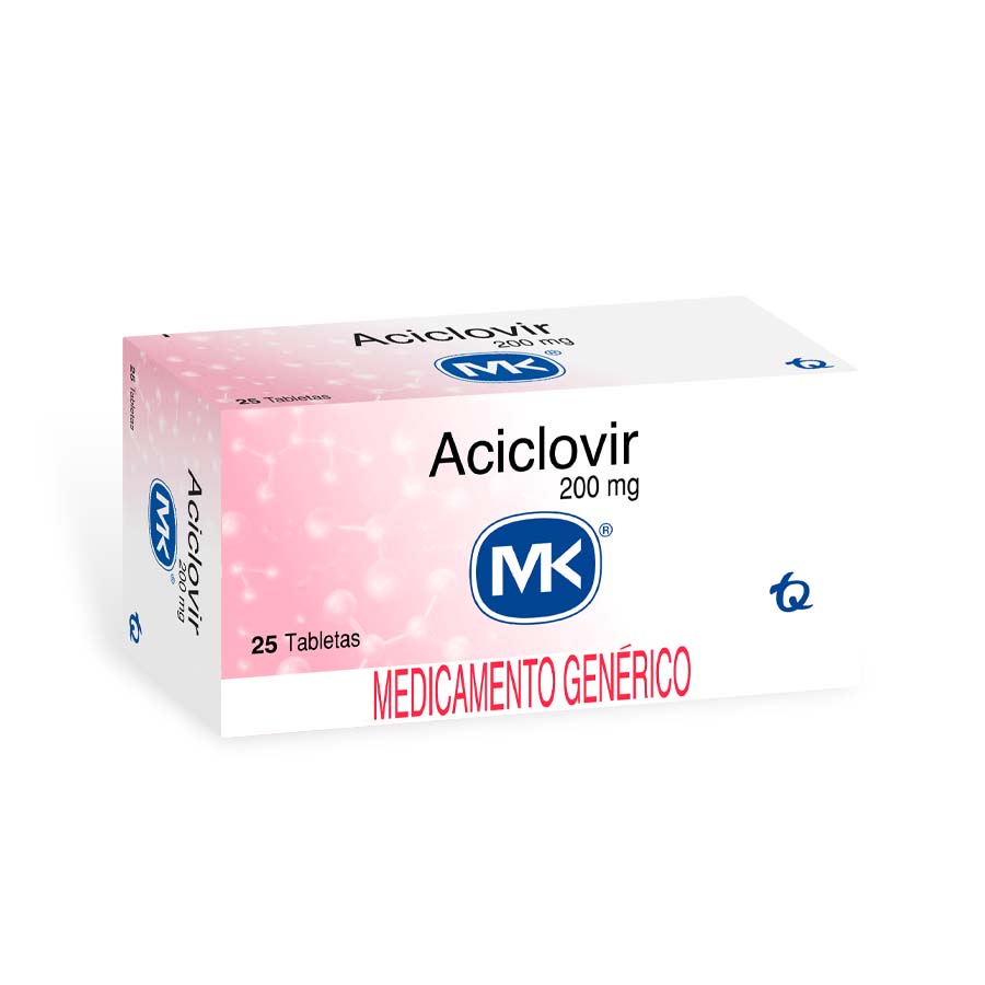 Imagen para  ACICLOVIR 200 mg TECNOQUIMICAS x 25 Tableta                                                                                     de Pharmacys