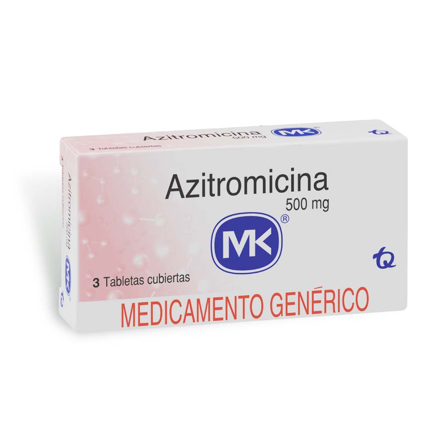 Imagen para  AZITROMICINA 500 mg TECNOQUIMICAS x 3 Tableta Recubierta                                                                        de Pharmacys
