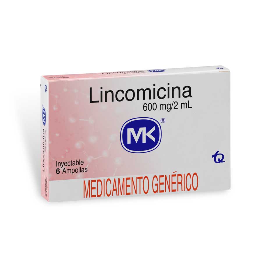 Imagen de  LINCOMICINA 600 mg TECNOQUIMICAS x 6 Solución Inyectable