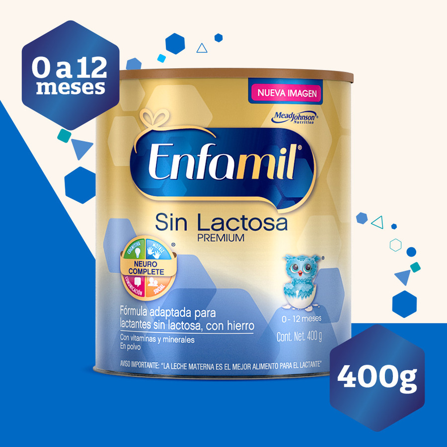 Imagen de Fórmula infantil enfamil premium sin lactosa lata de 400g