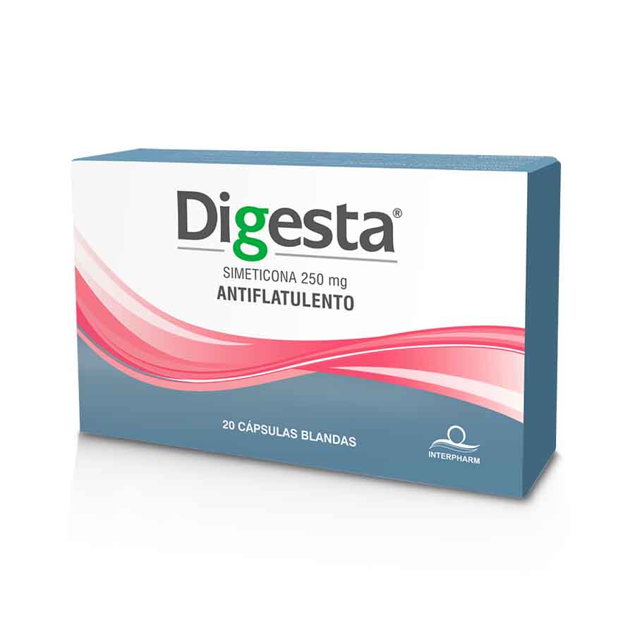 Imagen de  Antiácido DIGESTA 250 mg Cápsulas Blandas x 20