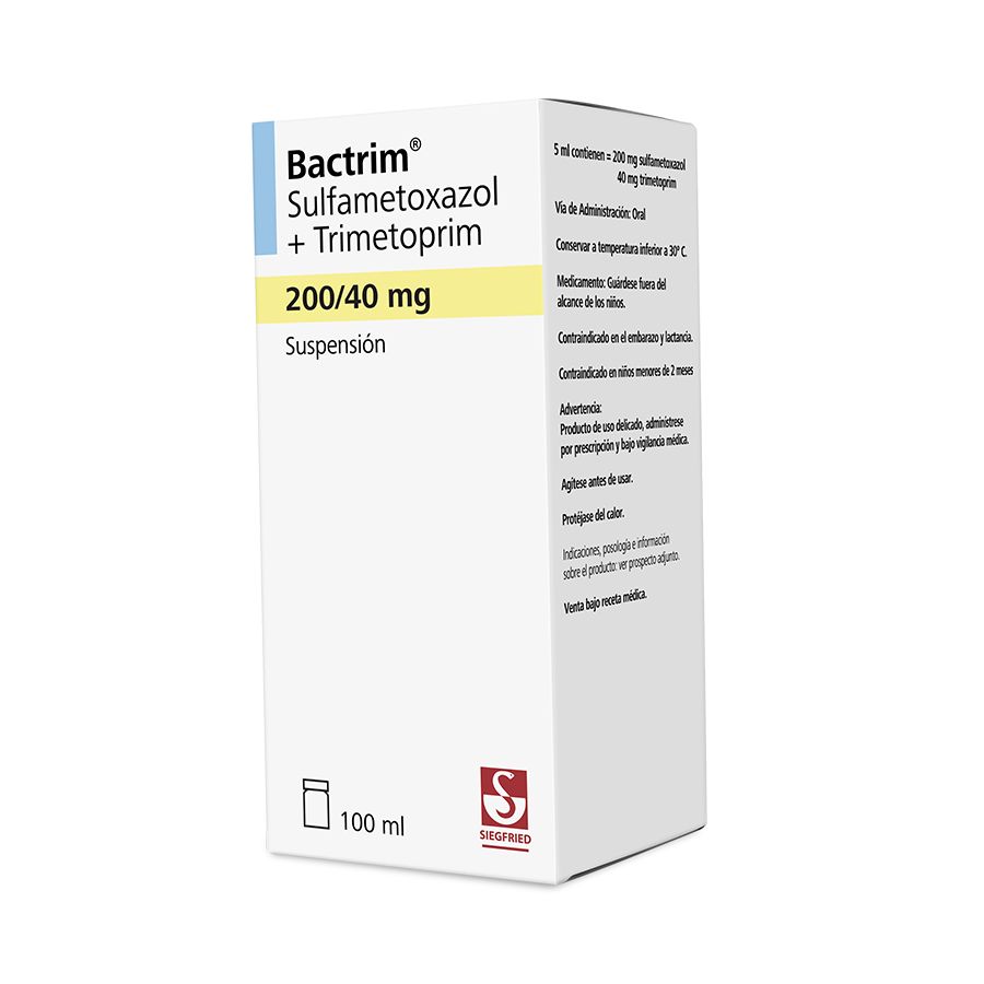 Imagen de  BACTRIM 200 mg x 40 mg SIEGFRIED Suspensión