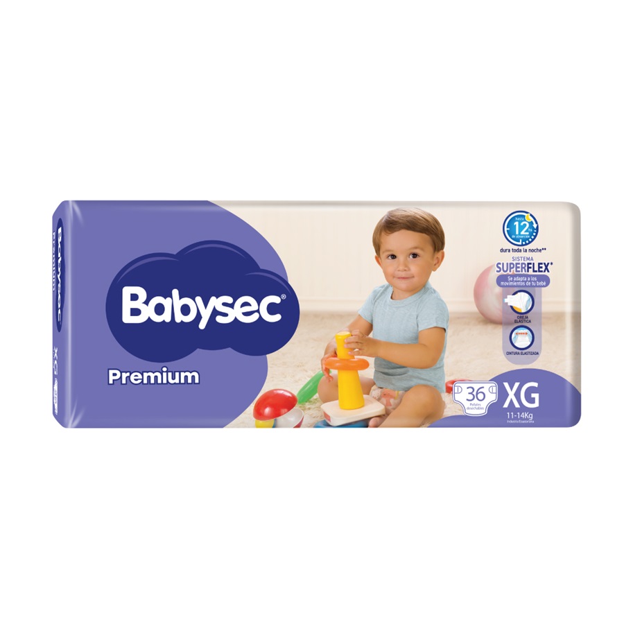 Imagen de  BABYSEC PAÑAL BABYSEC PREM SUPERFLEX XGx36 35351