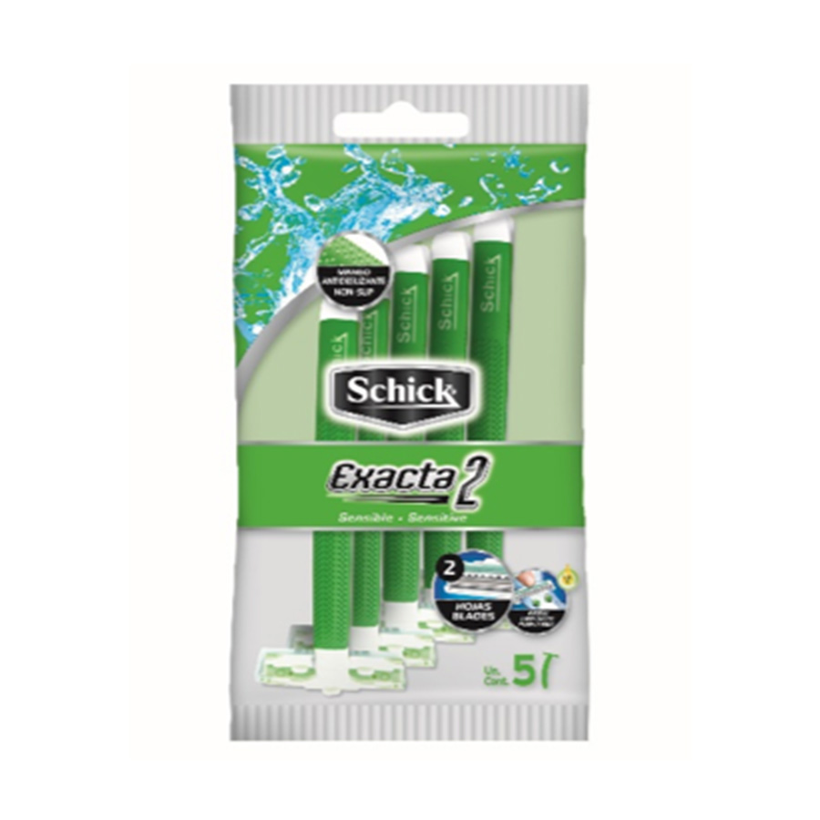 Imagen de Afeitadora schick exacta ii piel sensible 5 unidades