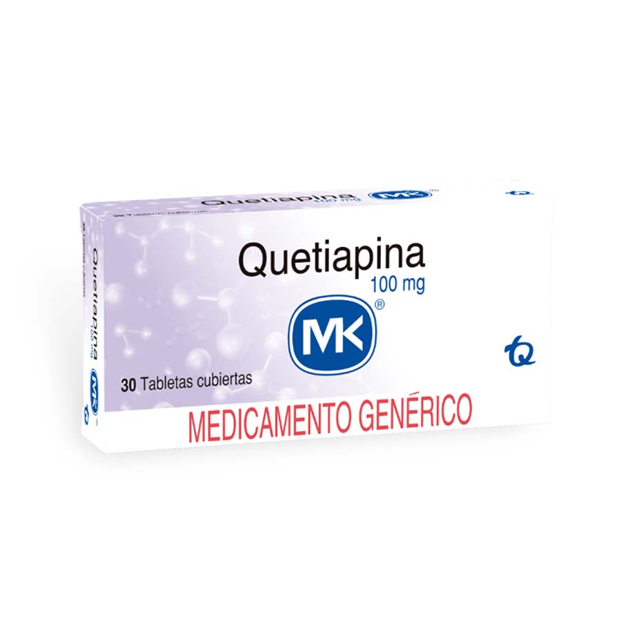 Imagen de Quetiapina 100mg tecnoquimicas - genericos tableta