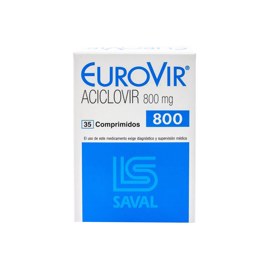 Imagen para  EUROVIR 800 mg ECUAQUIMICA x 35 Comprimidos                                                                                     de Pharmacys