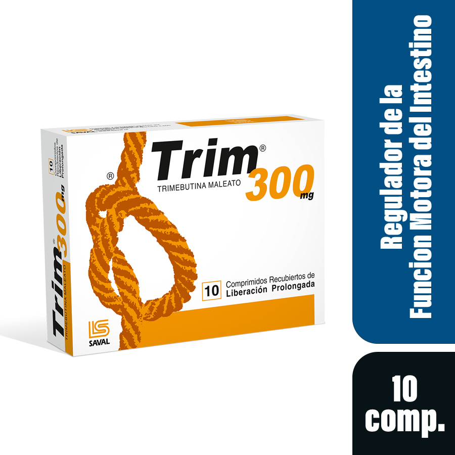 Imagen de  TRIM 300 mg ECUAQUIMICA x 10 Comprimido Recubierto