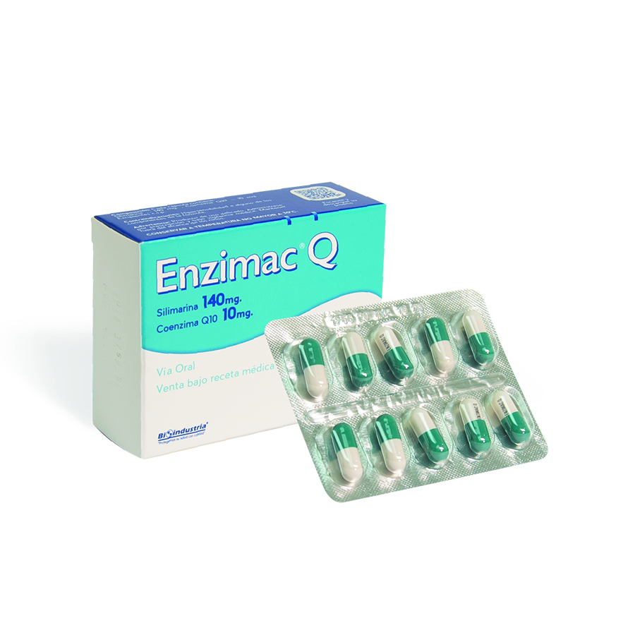 Imagen de  ENZIMAC 140 mg BIOINDUSTRIA x 20 Cápsulas