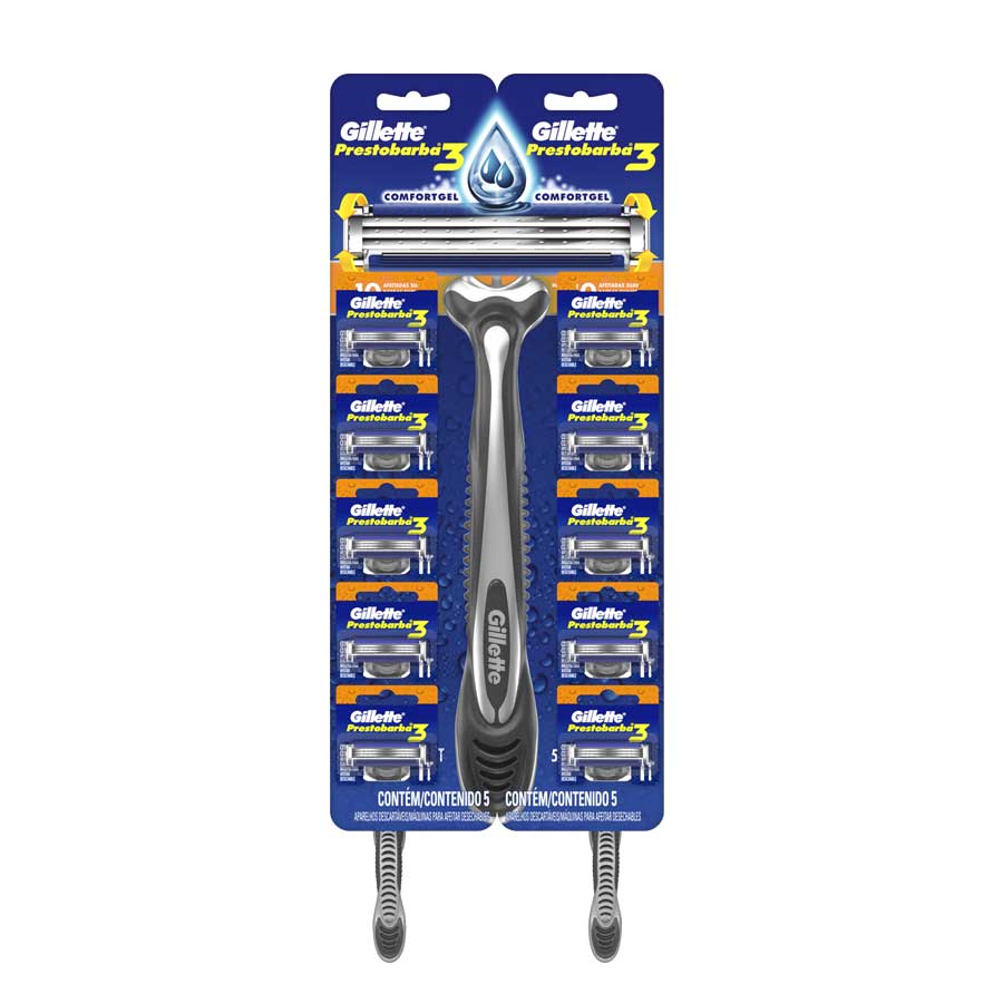 Imagen de Afeitadora desechable gillette 3 10 unidades