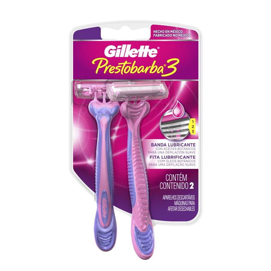 Imagen de Afeitadora desechable gillette 3 mujer aceites botánicos 2 unidades
