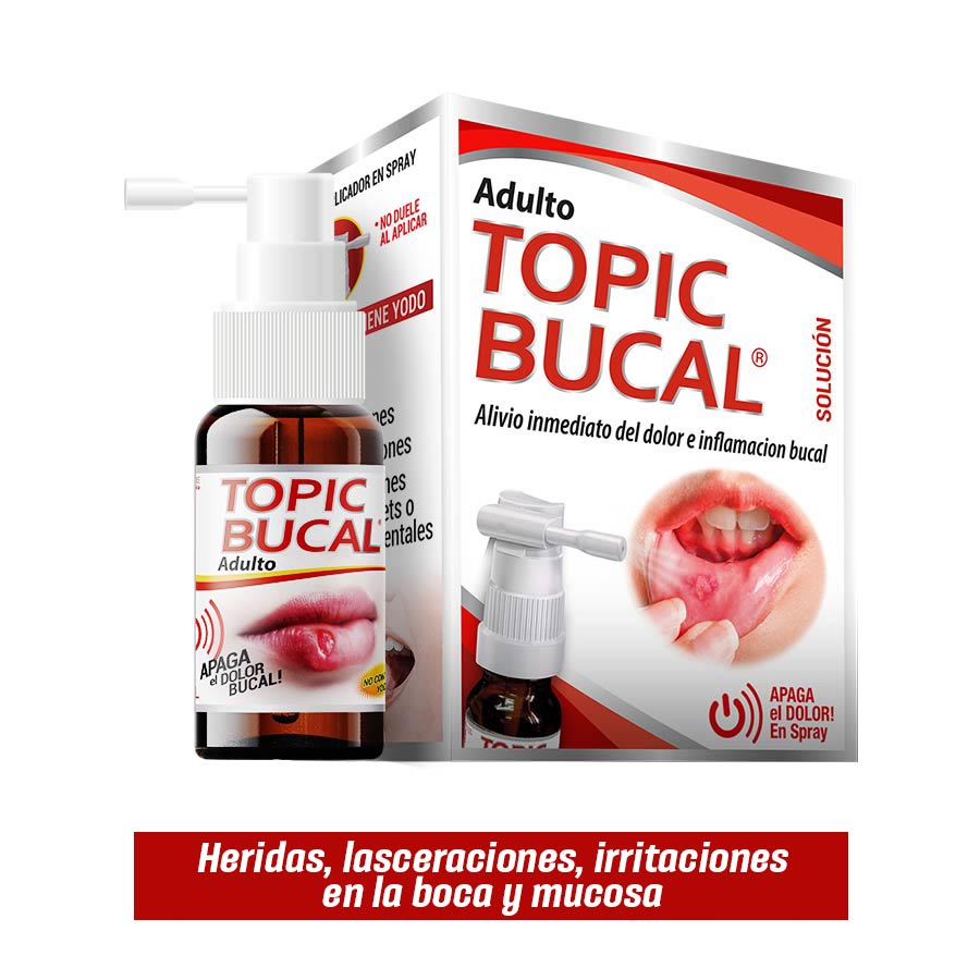 Imagen de  Analgésico Bucal TOPIC Adulto 15  mg 10ml