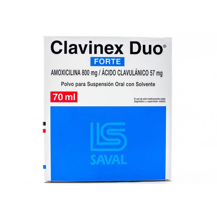 Imagen de  CLAVINEX 800 mg x 57 mg ECUAQUIMICA Suspensión