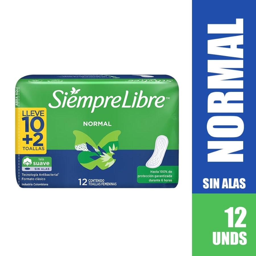 Imagen de Toalla Sanitaria Stayfree Normal 12 u