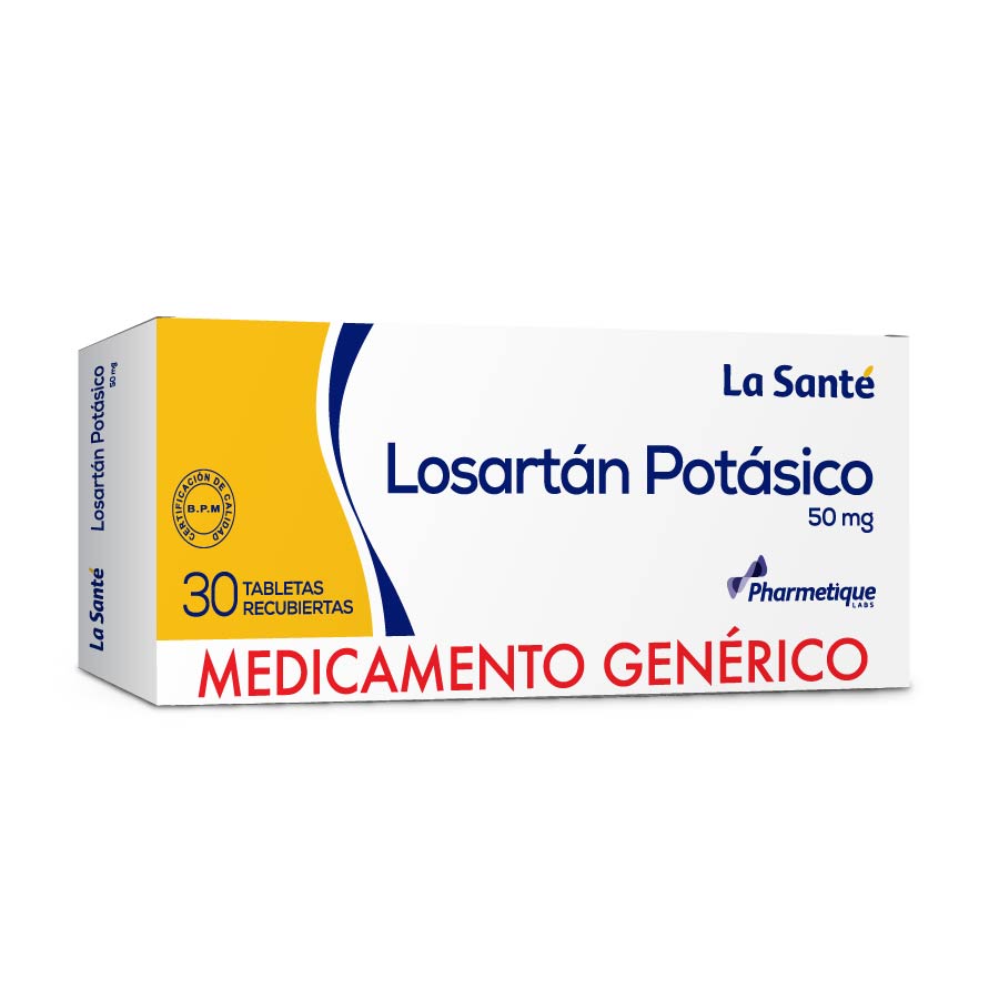 Imagen de  LOSARTAN 50 mg x 30 Tabletas Recubiertas