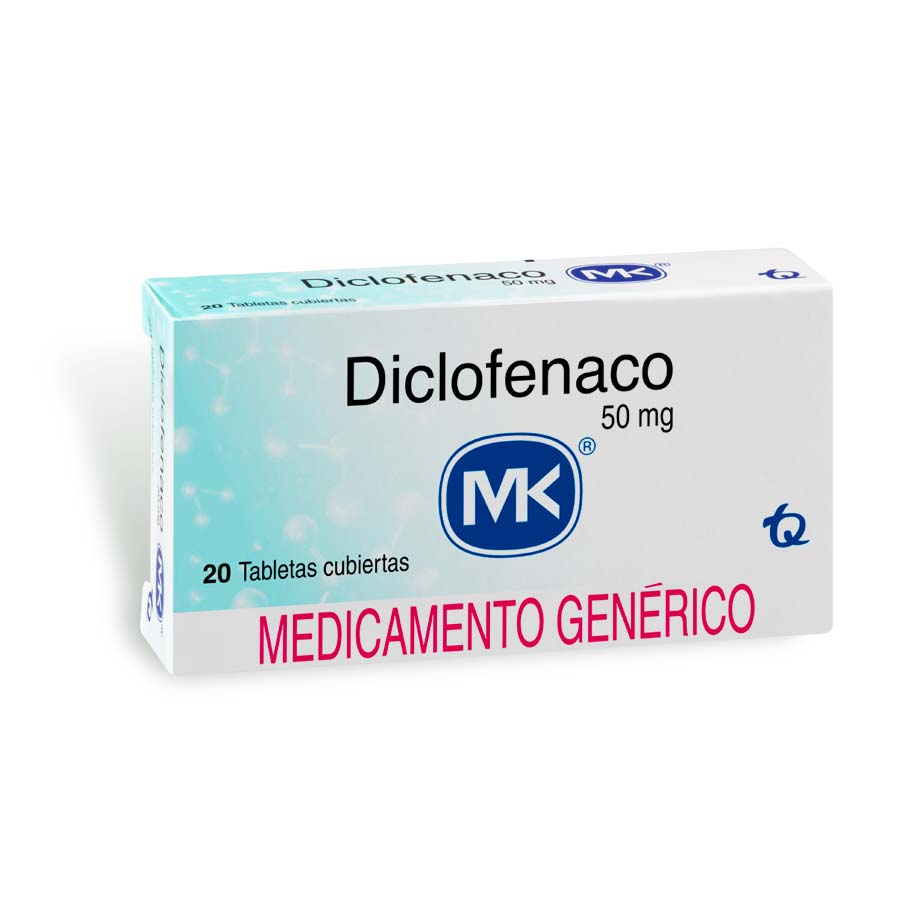 Imagen de  DICLOFENACO SODICO 50 mg TECNOQUIMICAS x 20 Tableta