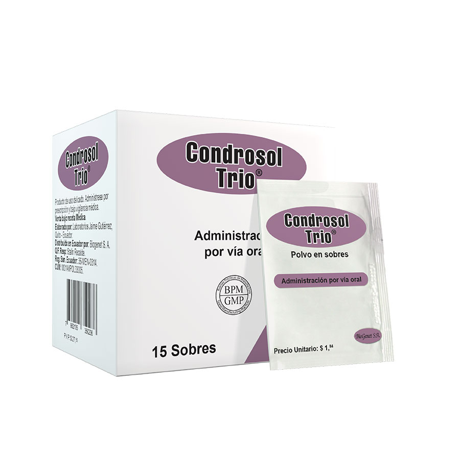 Imagen para  CONDROSOL 1500 x 1200 mg x 15 en Polvo                                                                                          de Pharmacys