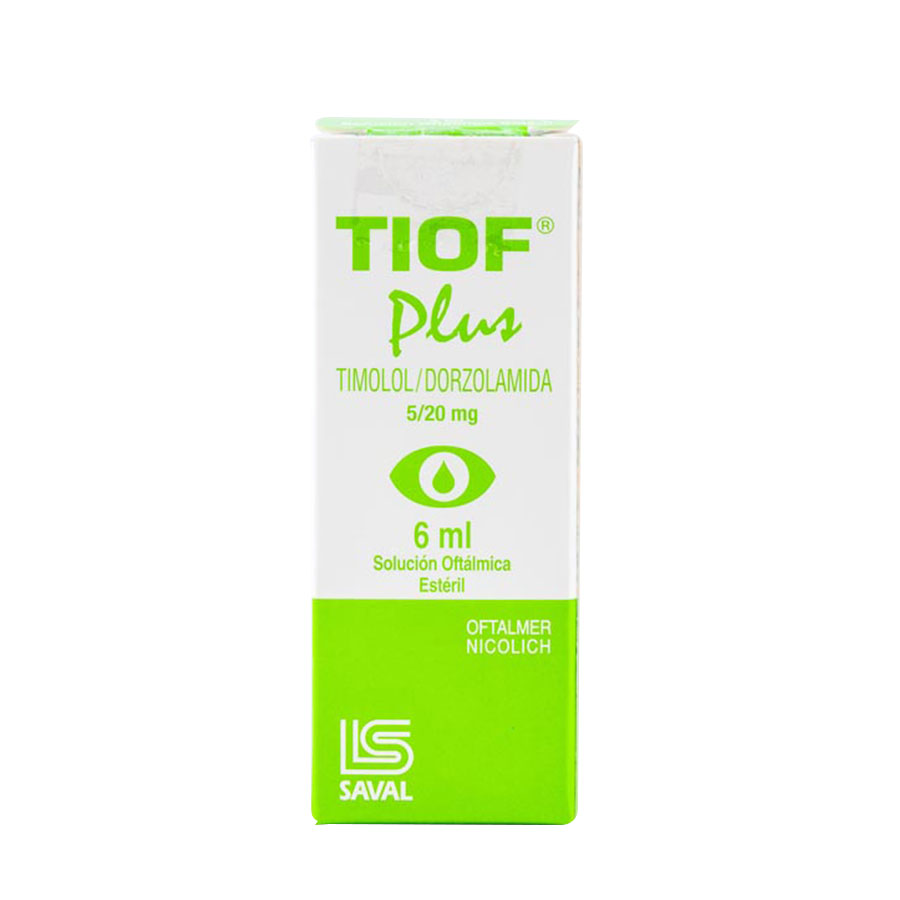 Imagen de  TIOF 5 mg x 20 mg ECUAQUIMICA Solución Oftálmica