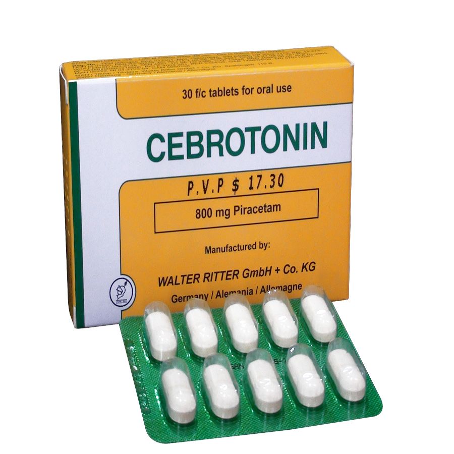 Imagen para  CEBROTONIN 800 mg HOSPIMEDIKKA x 30 Tableta                                                                                     de Pharmacys