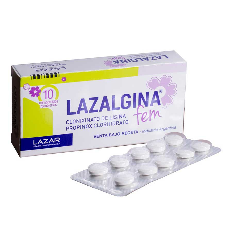 Imagen para  LAZALGINA 125 mg x 10 mg x 10 Tableta                                                                                           de Pharmacys
