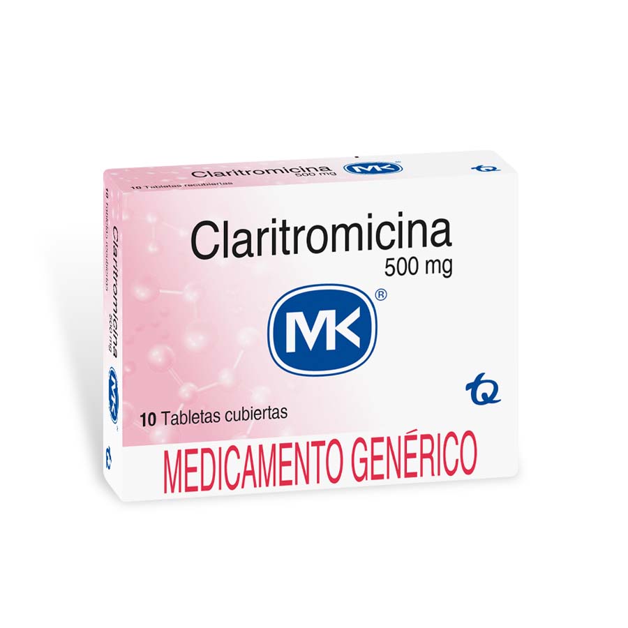 Imagen de Claritromicina 500mg tecnoquimicas - genericos tableta recubierta