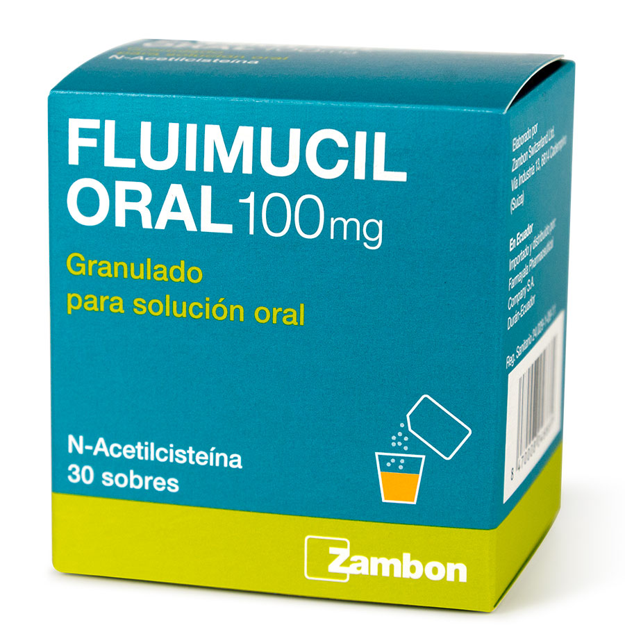 Imagen de  FLUIMUCIL 100 mg en Polvo x 30