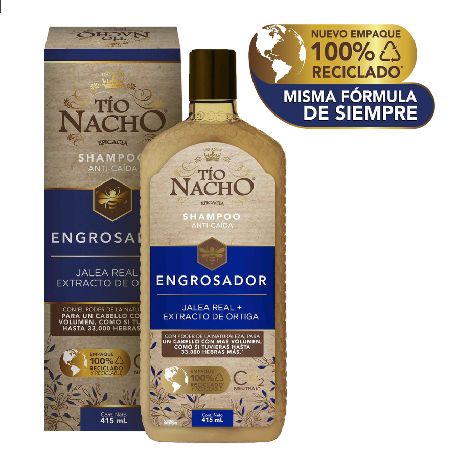Imagen de Shampoo tio nacho jalea real engrosador 415 ml