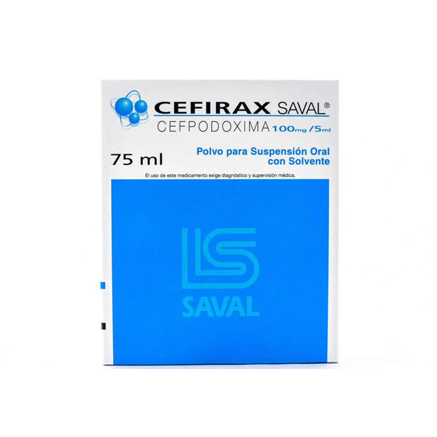 Imagen de Cefirax 100mg/5ml ecuaquimica - saval suspensión