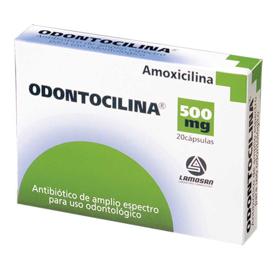 Imagen para  ODONTOCILINA 500 mg LAMOSAN x 20 Cápsulas                                                                                      de Pharmacys