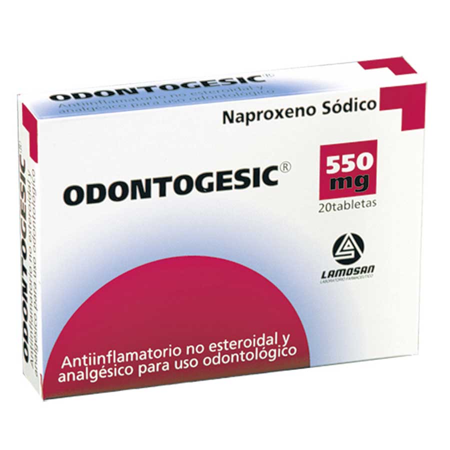 Imagen para  ODONTOGESIC 550 mg LAMOSAN x 20 Tableta                                                                                         de Pharmacys