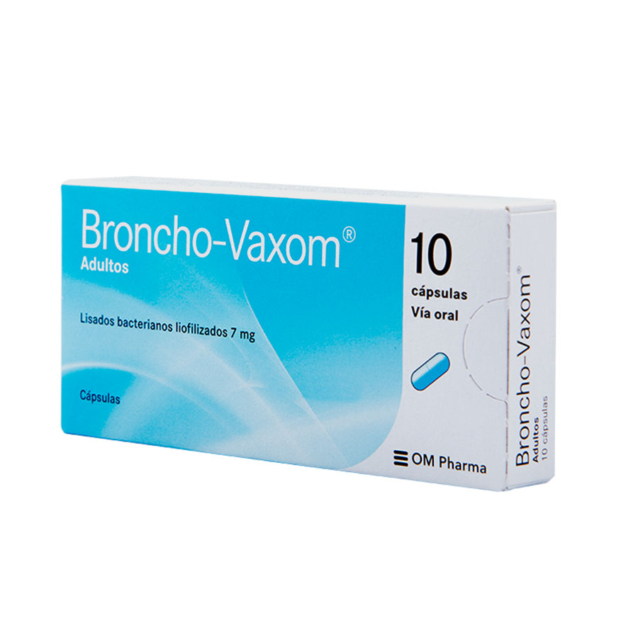 Imagen de  BRONCHO-VAXOM 7 mg OM PHARMA x 10 Cápsulas