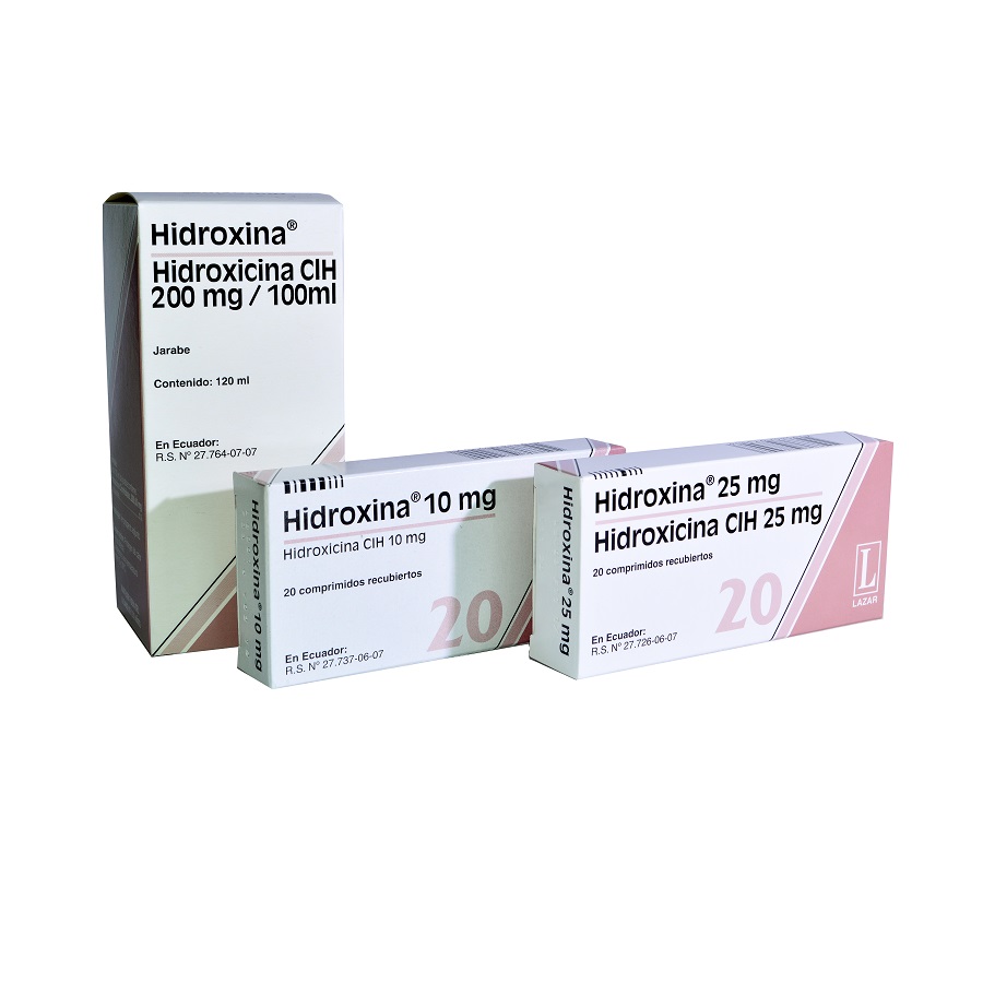 Imagen para  HIDROXINA 25 mg x 20 Comprimidos                                                                                                de Pharmacys