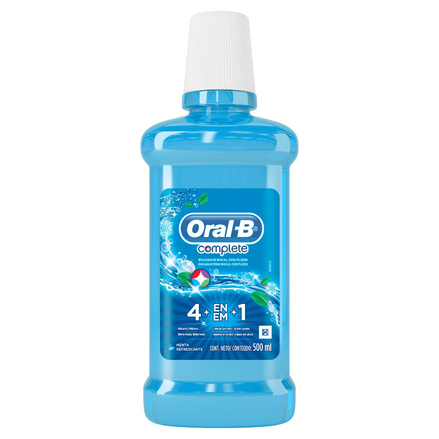 Imagen de Enjuague bucal oral-b 4en1 menta 500ml