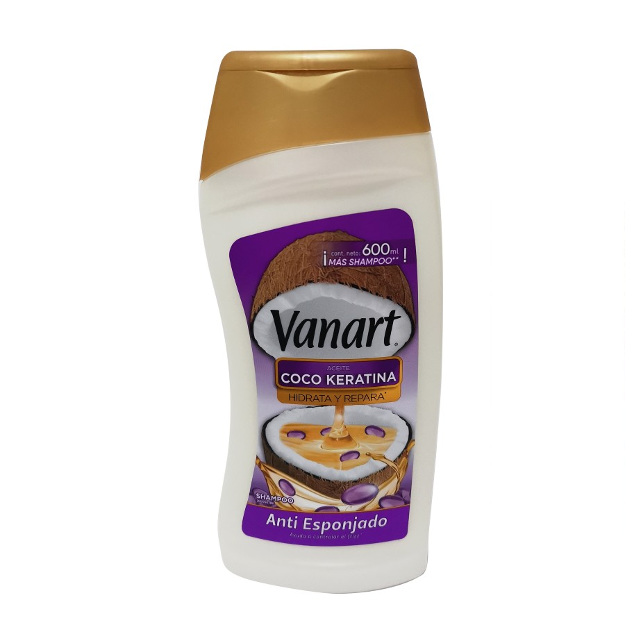 Imagen de Shampoo vanart coco keratina antiesponjado 600ml