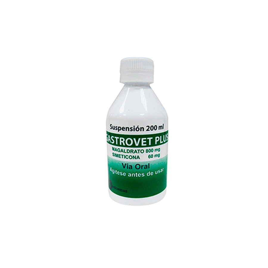 Imagen de  Antiácido GASTROVET 800 mg x 60 mg Suspensión 200 ml