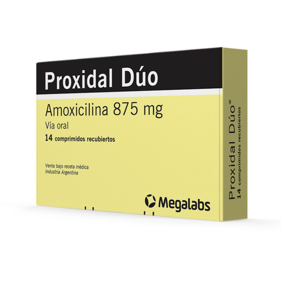 Imagen de  PROXIDAL 875 mg MEGALABS x 14 Duo Comprimidos