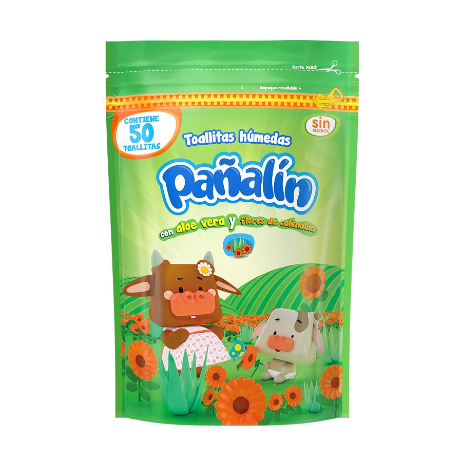 Imagen de Toallita húmeda pañalin a-ver cale doy x 50