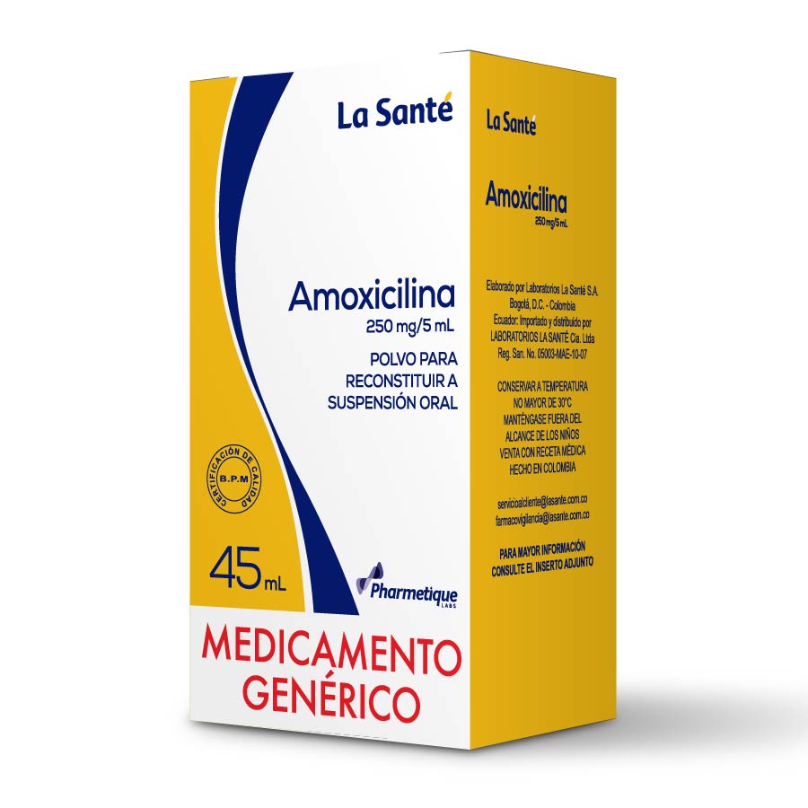 Imagen de  AMOXICILINA 250 mg Suspensión