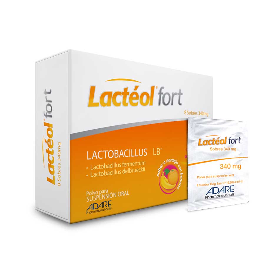 Imagen de  Probiótico LACTEOL 340 mg en Polvo x 8
