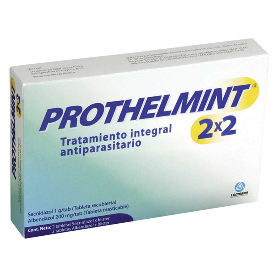Imagen de Prothelmint 200mg/1gr lamosan tableta