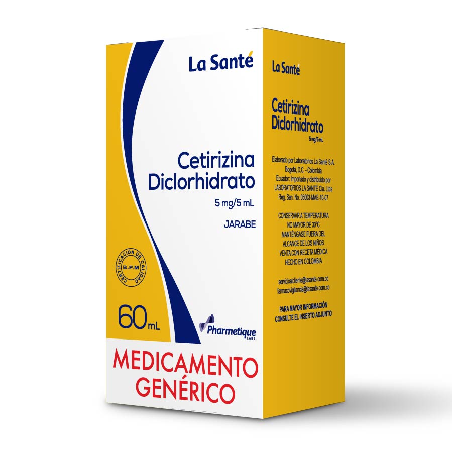 Imagen de Cetirizina 5mg/5ml la sante jarabe