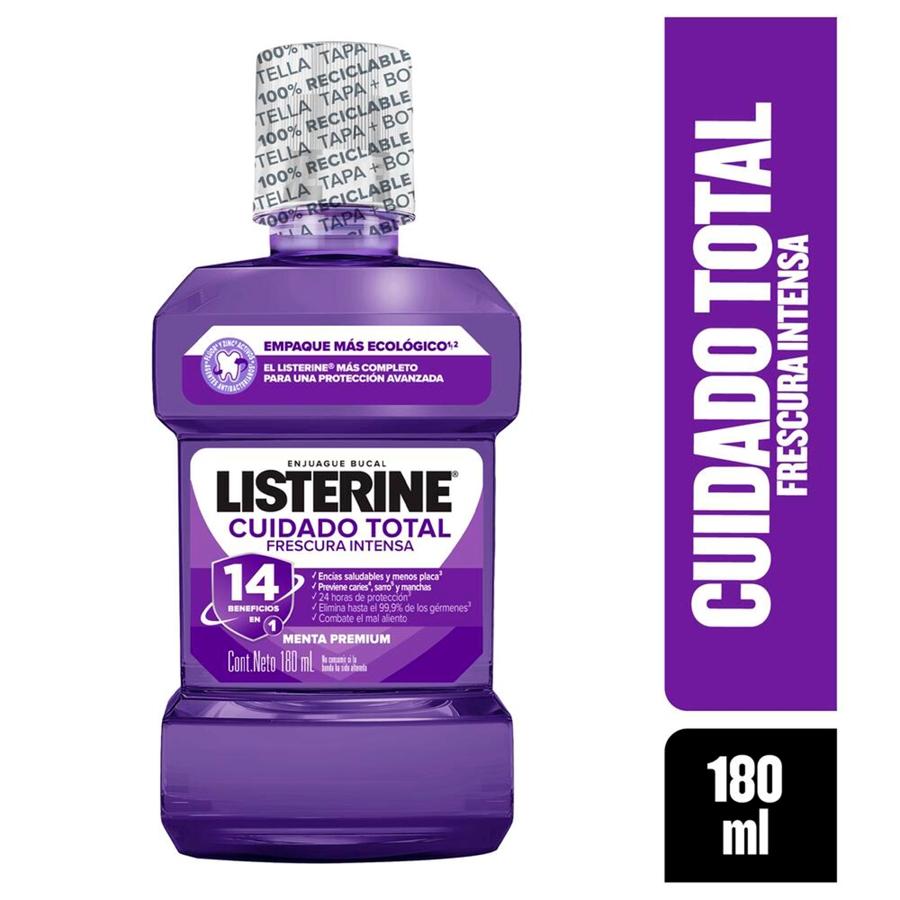 Imagen de Enjuague bucal listerine cuidado total 180 ml