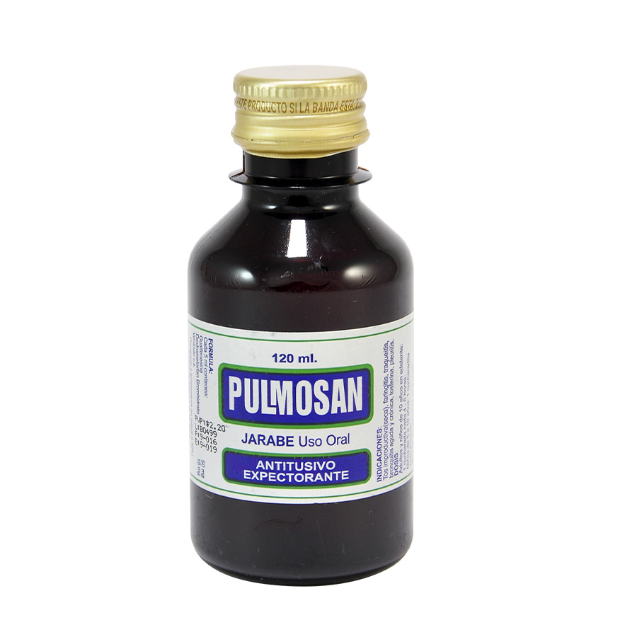Imagen de  PULMOSAN-PLUS 15 mg x 33.3 mg/5 ml Suspensión 120 ml